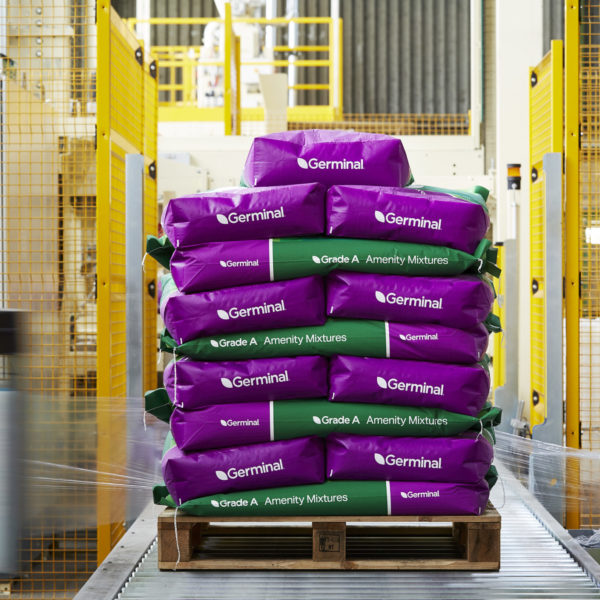 palleted amenity seed bags