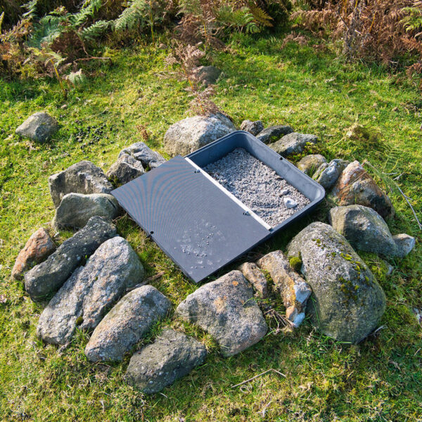 A,Medicated,Grit,Dispenser,For,Red,Grouse,On,Moorland,In